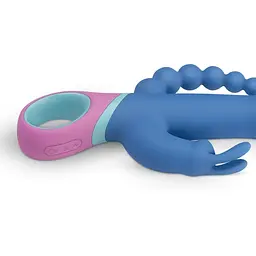 Вібратор кролик з ротацією та анальним стимулятором PMV20 Vice Double Vibrator - мініатюра 5