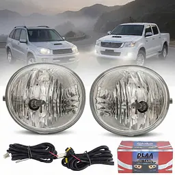 Протитуманні фари для Toyota Rav 4 2003-2008 Fortuner 2012-2015 Hilux 2005-2014 12V55W з проводкою Комплект (TY-461) - мініатюра 2