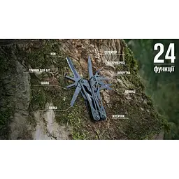 Мультитул Ganzo G202В, (16.5 см) 24 функції, чорний + біти та чохол Molle - мініатюра 19