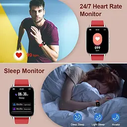 Смарт-годинник Ordtop фітнес-трекер 1.69-дюймовий HD-дисплей Fitness Armbanduhr - мініатюра 3