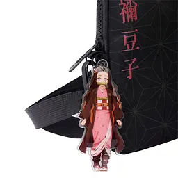 Сумка через плече YES CB-1 Demon Slayer Nezuko 17,5х10х2,5 см Чорний (550062) - мініатюра 3
