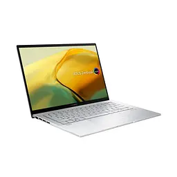 Ноутбук ASUS Zenbook 14, 14" 2.8K сенсорний екран, Intel Core i9 13900H pana la 5.4 GHz, 16 GB RAM LPDDR5, 1 TB SSD, Intel UHD графікою, Windows 11 Home, Foggy сріблястий 1 TB - мініатюра 2