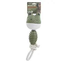 М'яка іграшка для собак Derby Frog Shape TPR + Rope Dog Toy