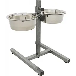 Стойка з мисками для собак Trixie 2 x 1,8 л / 20 см, h=40 см