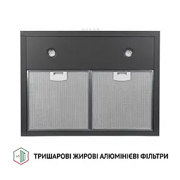 Витяжка купольна PERFELLI K 6402 SG 850 LED - мініатюра 5