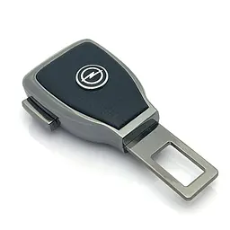 Заглушка перехідник ременя безпеки з логотипом Opel Темний хром 1 шт