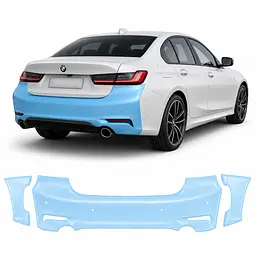 Антигравійна захисна бронеплівка за лекалами для BMW 3 Series G20 facelift 2022- задній бампер