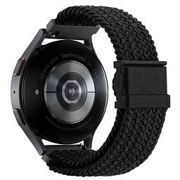 Нейлоновий ремінець Universal 22 mm Elastic Adjustment Samsung/Amazfit/Huawei Black - мініатюра 2