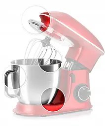 Тістоміс міксер планетарний Zeeegma PLANEET CHEF RED 2200 Вт - мініатюра 6