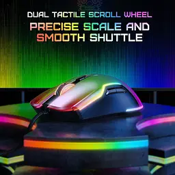 Комп'ютерна мишка Onikuma C22 з RGB підсвіткою 6400 DPI дротова ігрова для комп’ютера та ноутбука безшумна - мініатюра 7