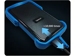 Зовнішній жорсткий диск 2.5" USB 1.0TB Apacer Apacer AC631 Black/Blue (AP1TBAC631U-1) - мініатюра 7