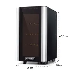 Винний холодильник Klarstein Reserva 8 Slim Uno (10035861) - мініатюра 6