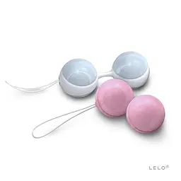 Вагінальні кульки Lelo Luna Beads Mini 3 см рожеві з блакитним