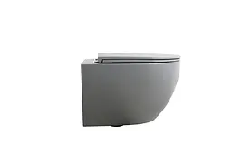 Унітаз підвісний Mixxus Premium Ellipse-0308-T3 490x360x360 мм система змиву Tornado 3.0 MP6654, Графит - мініатюра 2