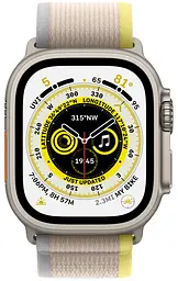 Смарт-годинник Apple Watch Ultra 49mm Titanium Case with Yellow/Beige Trail Loop S/M [MNHD3/MNHK3] [73830] - мініатюра 2