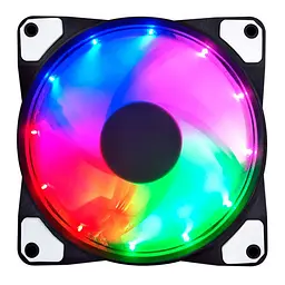 Кулер корпусной Voltronic sleeve fan 3pin + 4pin - 120мм, 12V, 1100об/мин, 16LED, RGB