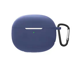 Силіконовий чохол для навушників Xiaomi Redmi Buds 4 Pro, Hang Case, синій, ультратонкий захисний кейс товщиною 2 мм, захист від подряпин, пилу та ударів, компактний, з карабіном для кріплення, ArmorStandart (ARM68433)