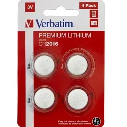 Батарейка Verbatim CR 2016 Lithium 3V х 4 (49531)