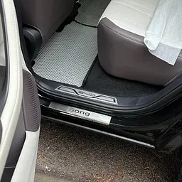 Накладки на пороги для BYD Song Plus EV 2021- Нержавіюча сталь із загином та Логотипом 4 шт (Premium P-BY03) - мініатюра 3