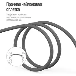 Дата кабель USB 2.0 AM to Lightning + Micro 5P + USB-C 4.0A (20W) ColorWay (CW-CBU3003-GR) - мініатюра 5