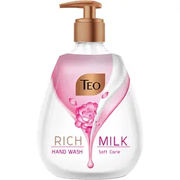 Мыло жидкое с дозатором Teo Rich Milk Soft Care 400 мл (62912)