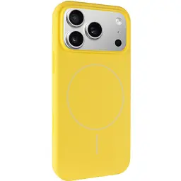 Чохол Epik Silk Full Protective (AA) NO LOGO with Magnetic Fit для Apple iPhone 17 Pro / 18 Pro (6.3") Жовтий / Yellow