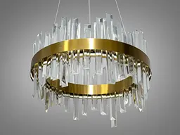 Люстра стельова LED Diasha 836/400BR, 90W, бронза, сучасний стиль для спальні та вітальні - мініатюра 4