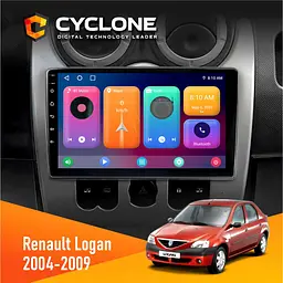 Штатна магнітола Renault Logan 2004-2007 Cyclone C9-001 2x32 CPL Cyclone (НФ-00004457)