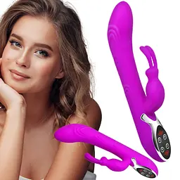Вібратор-кролик Pretty Love Hot Bunny 24 см фіолетовий - мініатюра 10