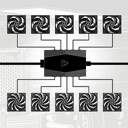 Хаб для вентиляторів Arctic Case Fan Hub 10 Port with SATA Power (ACFAN00175A) - мініатюра 7