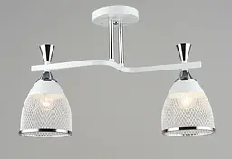 Люстра стельова металева Sirius B N6218/2 WT+CH