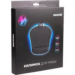Килимок для мишки Maxxter (MMP-LEDPAD-BK) RGB Black (MMP-LEDPAD-BK) - мініатюра 4