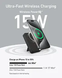 Портативний зарядний пристрій MagGo 10000 mAh Qi2 15W + USB-C PD 27W Black Anker teh0027062 - мініатюра 5