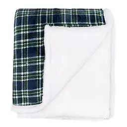 Плед Ardesto Sherpa Клітка ART0202SH 160х200 см зелений - мініатюра 5