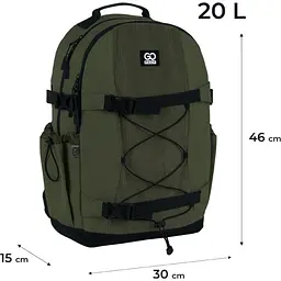Рюкзак GoPack Education Teens 186 хакі (GO25-186L-3) - мініатюра 3