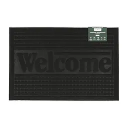 Килимок придверний Eco Fabric Welcome без кромки чорний 40 х 60 см (4060-014)
