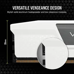 Модуль пам'яті Corsair DDR5 32GB (2x16) Vengeance 6000Mhz XMP/EXPO White (CMK32GX5M2E6000Z36W) - мініатюра 4