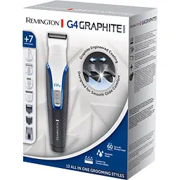 Набір для стрижки Remington G4 Graphite Series для бороди, вусів, голови, носа і тіла чорно-білий (PG4000) - мініатюра 6