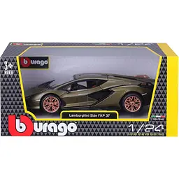 Автомодель Bburago Lamborghini Sian FKP 37 1:24 Metallic Green (18-21099) [119119] - мініатюра 5