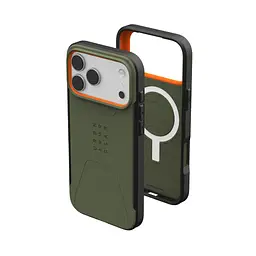 Чохол до мобільного телефона UAG iPhone 17 Pro Max Civilian MagSafe Olive/Orange (114546117297) - мініатюра 7