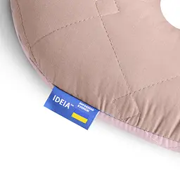 Подушка рогалик для подорожей Ideia Travel, 32х32 см, пудрово-бежева (0800073548) - мініатюра 3