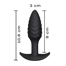 Анальна пробка Dorcel Wavy Plug 10.6 см (чорний) - мініатюра 6