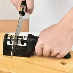 Механічна точилка для всіх видів ножів, Kitchen Master Чорний 84032 - мініатюра 6
