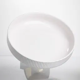 Фруктовниця порцелянова Yiwu на золотій ніжці 26 см кругла (LB-1584B) Yiwu LB-1584B - мініатюра 3