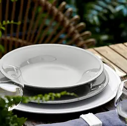 Тарілка Costa Nova Friso 22 см біла (560673991521) - мініатюра 2