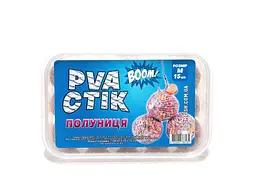 Стік ПВА BOOM М 28см Полуниця 15шт