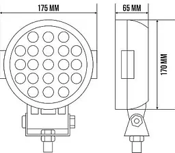Світлодіодна додаткова LED фара Belauto Sport Далеко Алюмінієвий корпус (BOL2103S) - мініатюра 2
