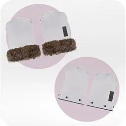 Рукавиці для коляски MoMi Muffins gray сірі - мініатюра 4