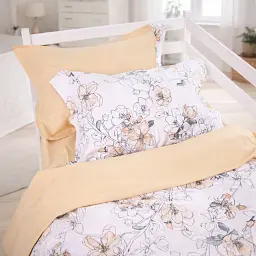 Дитяча постільна білизна TEENAGER Poplin beige flowers (2200012797327) - мініатюра 7