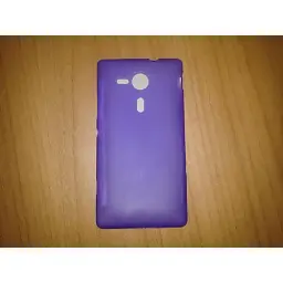 Чохол-накладка для Sony Xperia SP M35h/M35C/C530X/C5302/C5303 силіконовий фіолетовий - мініатюра 4